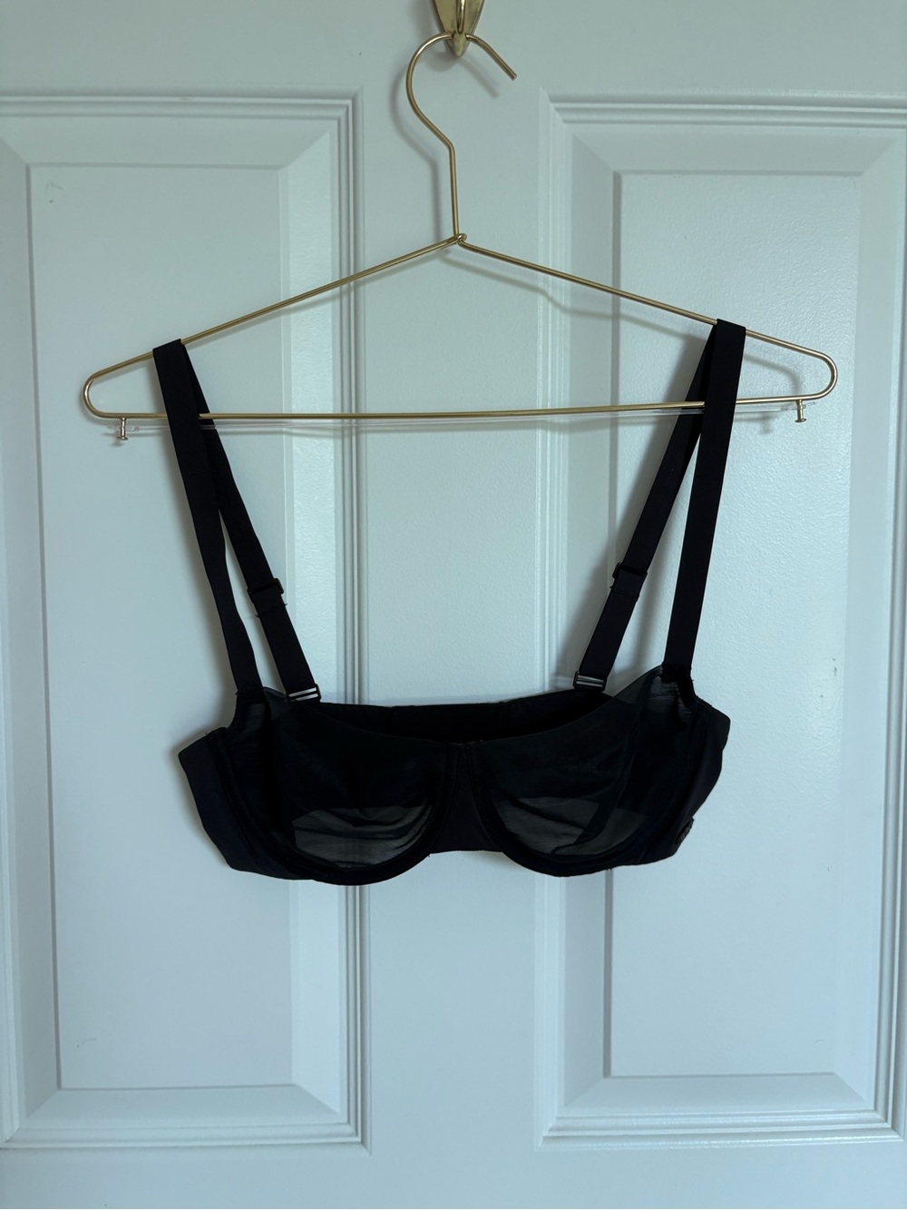 SKIMS Black Mesh Underwire Bra - Women Intimates & Sleepwear